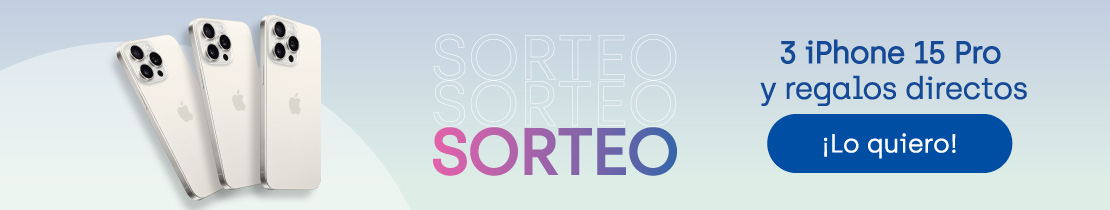 Sorteo de 3 iphone por pedidos iguales o superiores a 25€ en farmacias de confianza adheridas a la promoción